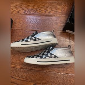 Marc jacobs sequined checker sneakers